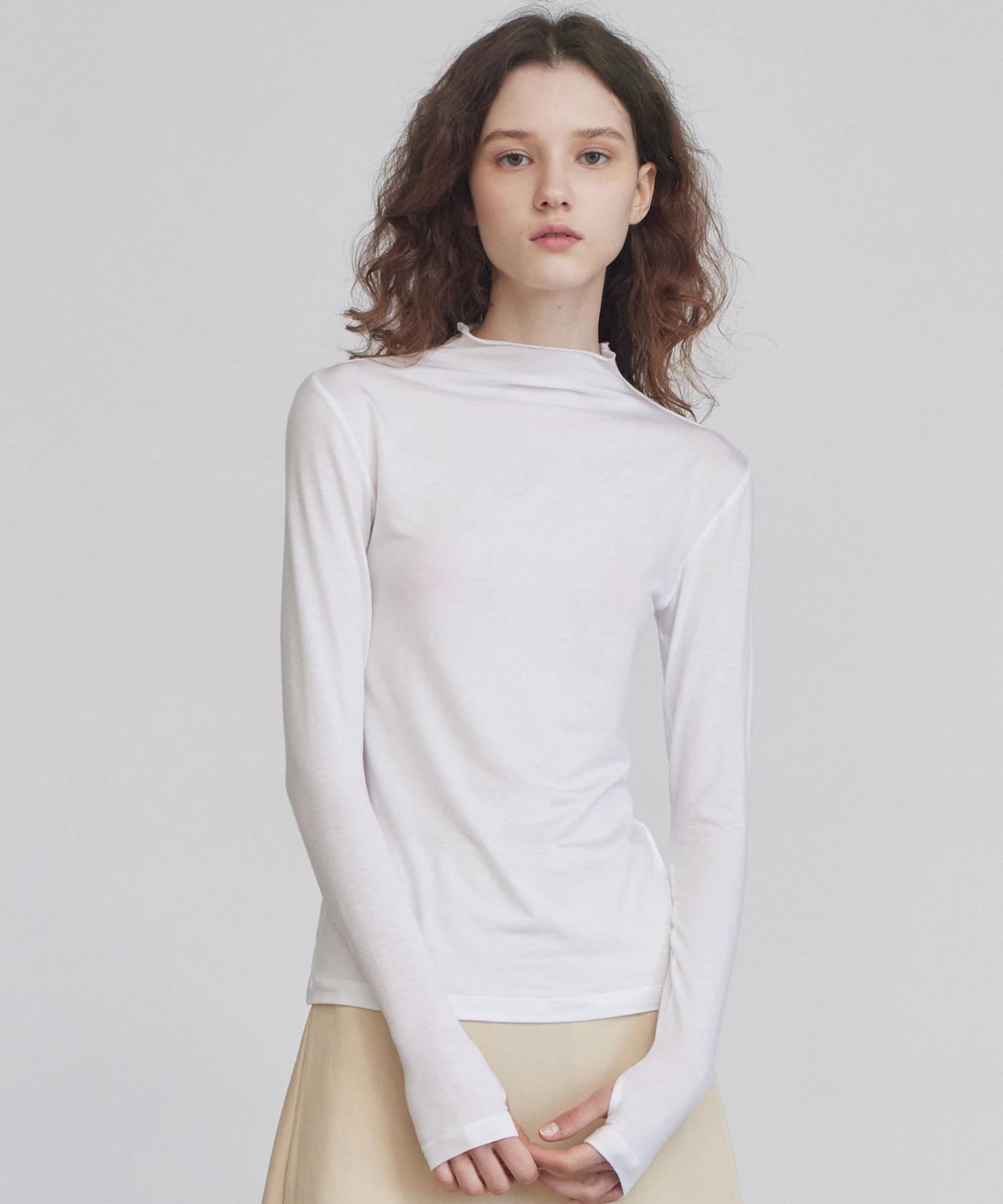 Itove Seoul Slim High-Neck Top Wh White/Free