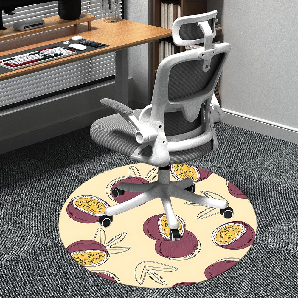 

1pc Passionfruit Chair Carpet for Office, Perfect for Office, Holiday Party Decoration Choice yy260314070 80cm by 80cm