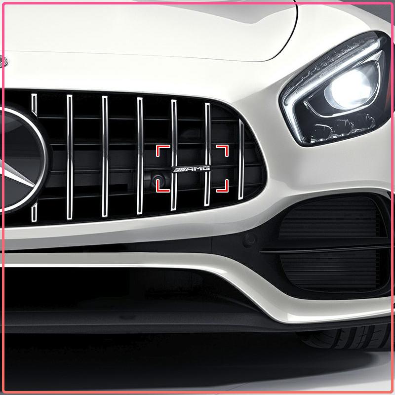 1Pcs Auto Front Grill Badge Emblem AMG Logo Styling For Mercedes-Benz CLS GLC GLK W211 W221 W220 W163 W164 W203 W204 A B C E S SLK Class