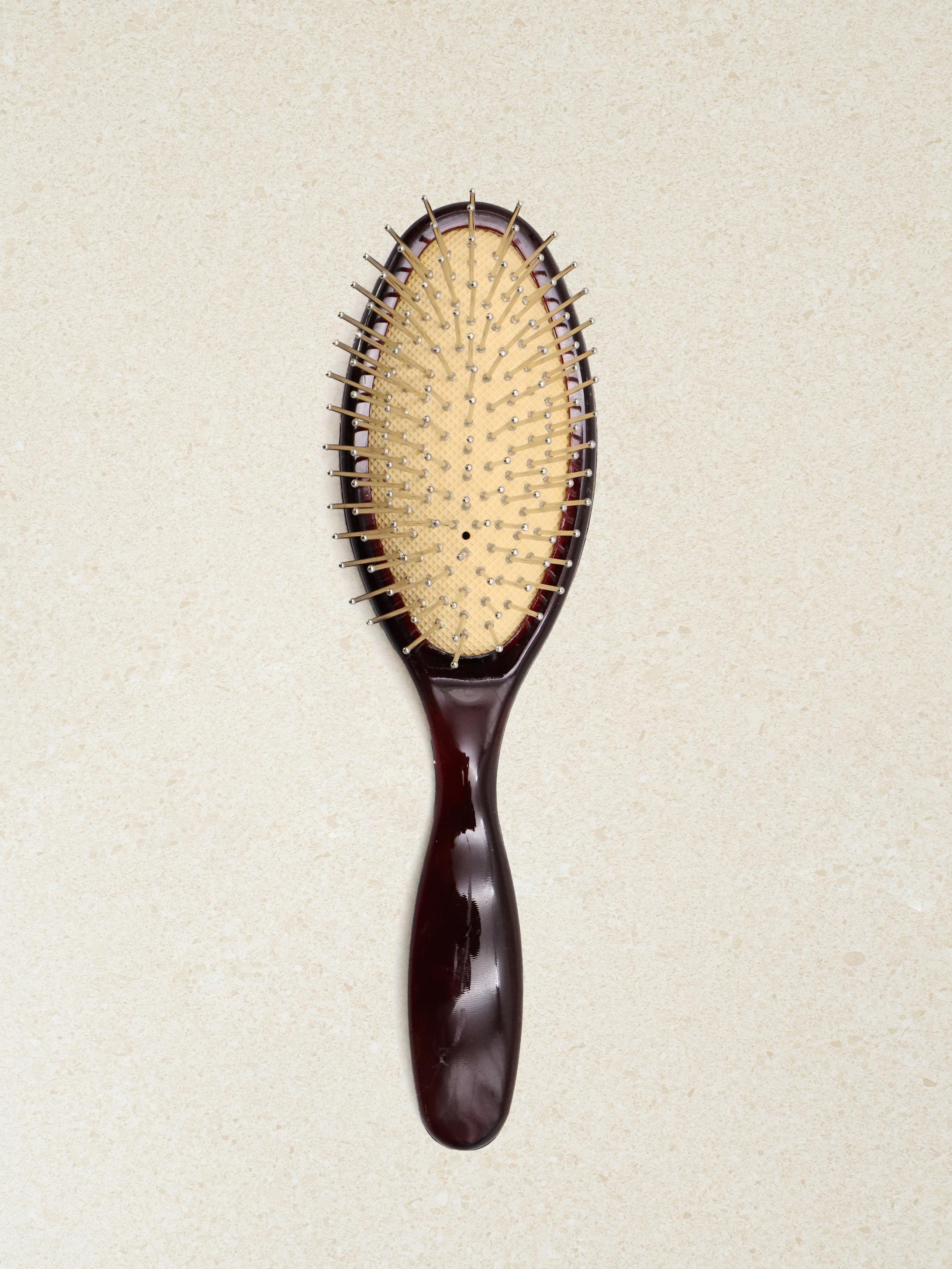 Metal Pin Cushion Hair Brush - Small 1ea