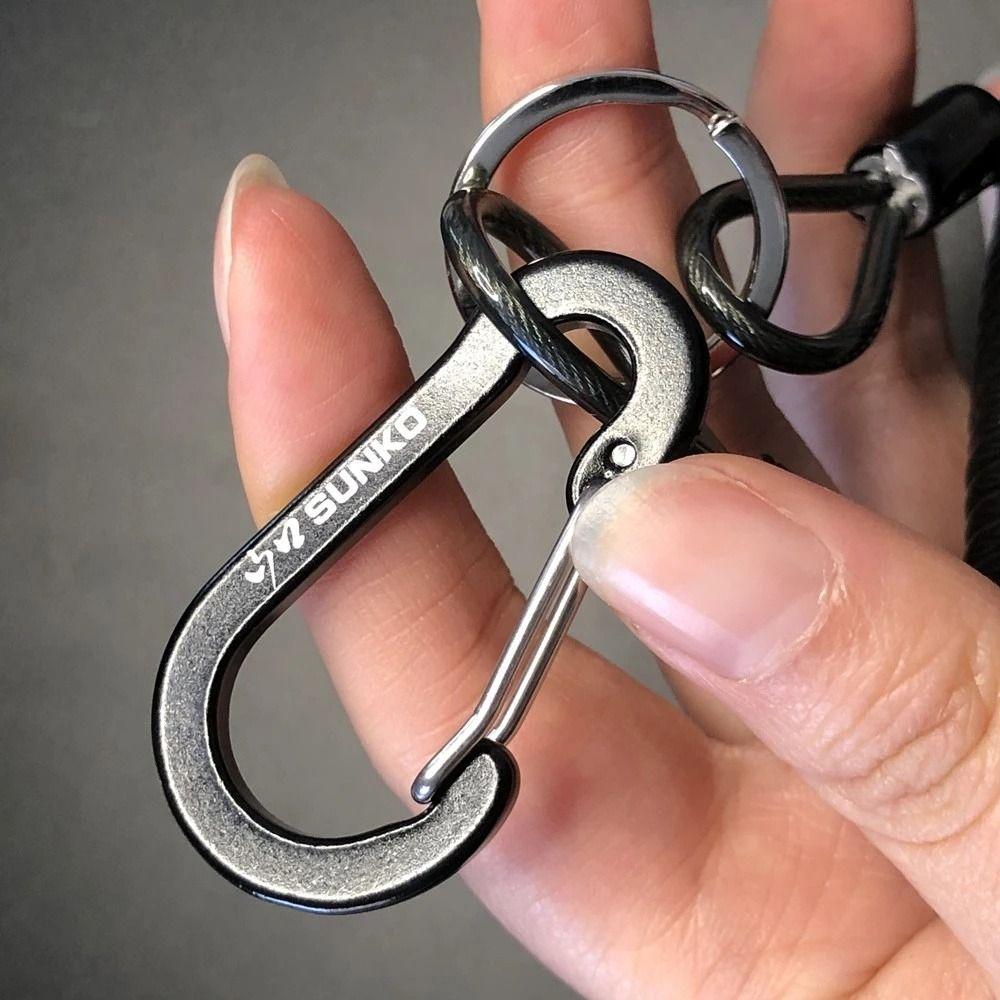 Key Lanyard Key Cord Fishing Missed Rope Fishing Coiled Lanyard Wire Spring Rope Fishing Lanyard