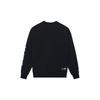 Li Ning Sports Lifestyle Series Logo Warm Fleece Crewneck Loose Long Sleeve Sweatshirt Unisex Sweatshirt Black AWDT605-1