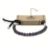 Amethyst Bracelet Black String 925 Silver Plated Adjustable