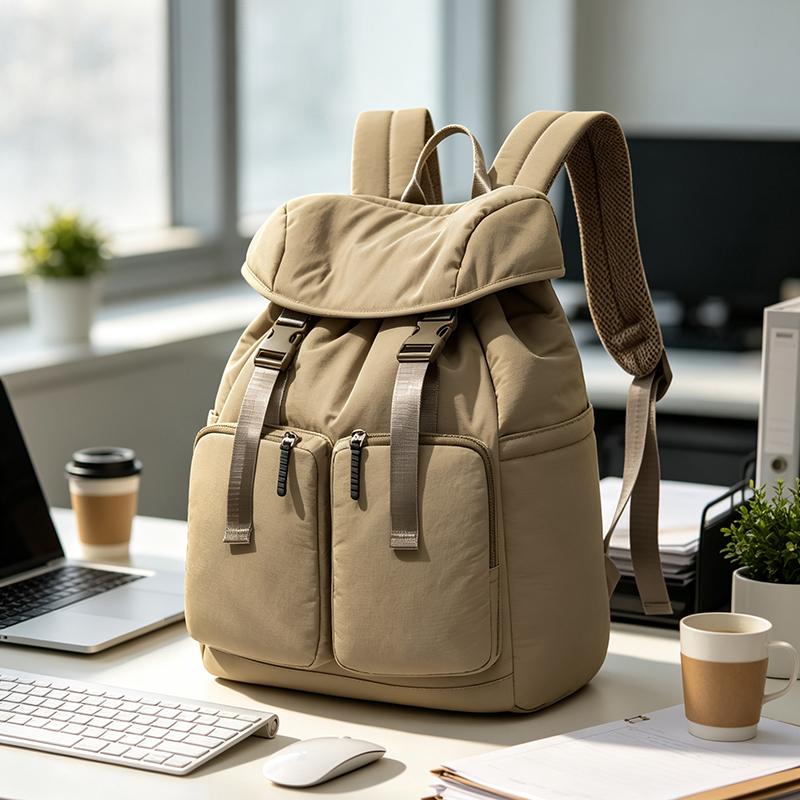 Commute Style Large Capacity Backpack Waterproof Lightweight Unisex Student Bookbag Travel Bag Casual Dual-Shoulder Bag