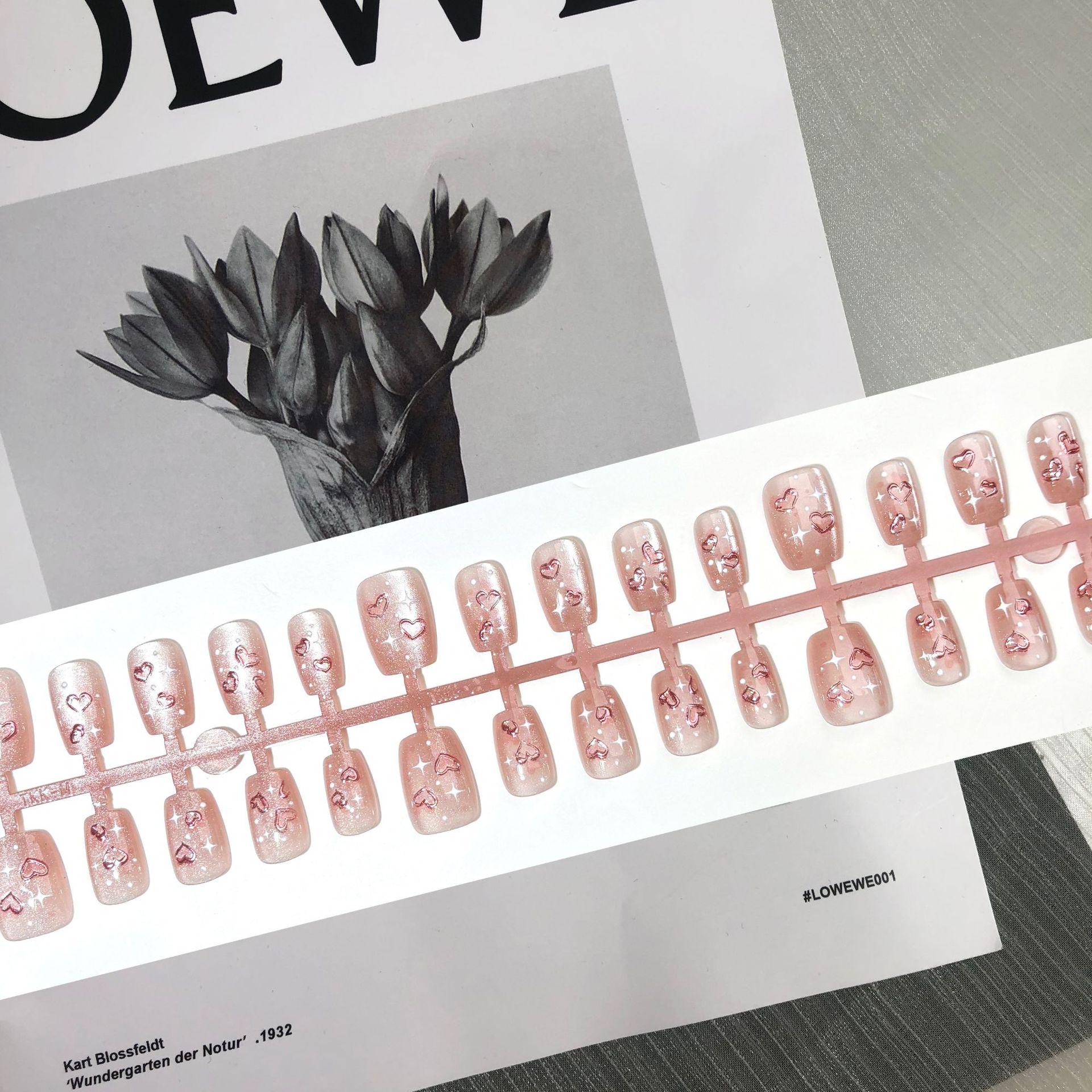 

Энергичная Девушка Розовое Золото и Розовый Кошачий Глаз Патчи для Нейл-арта YM382-S Energetic Girl [All S]