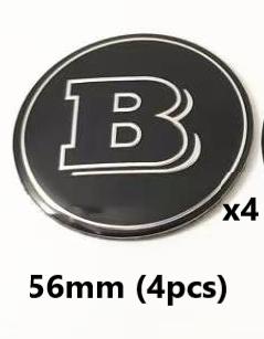 29/39/45/52/56/75/80/90mm Modified Sticker Emblem Badge sticker for BRABUS GLC GLA W213 W220 W464 W253 W204 W205 W254 W210 W211
