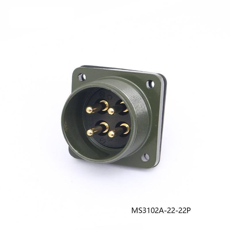MS3106A 22-22S MS3102A 22-22P Aviation Plug Servo Motor Connector MS5015 4-core 4 Pin US Military Standard MS3100A MS3101A