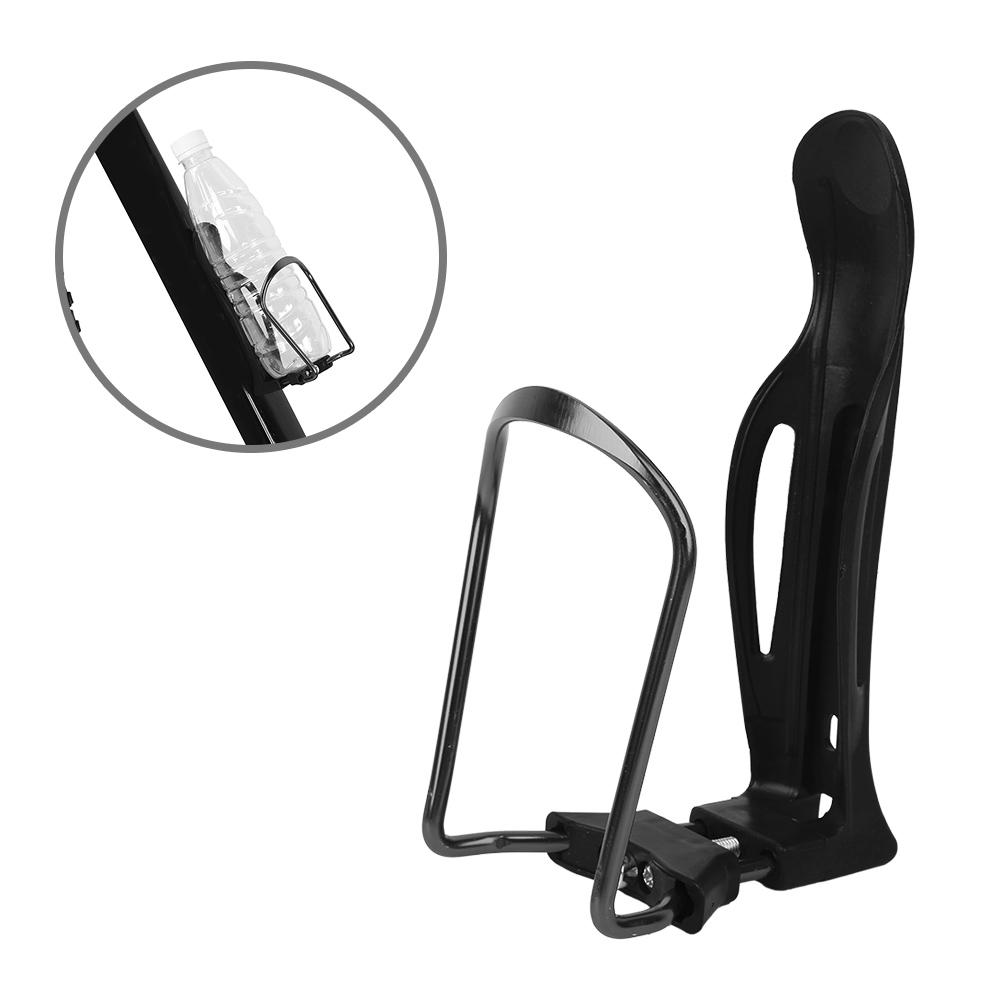 Aluminiumlegierung Verstellbarer Fahrrad-Wasserflaschenhalter Radfahren Fahrrad Fahrrad Halter Zubehör Schwarz