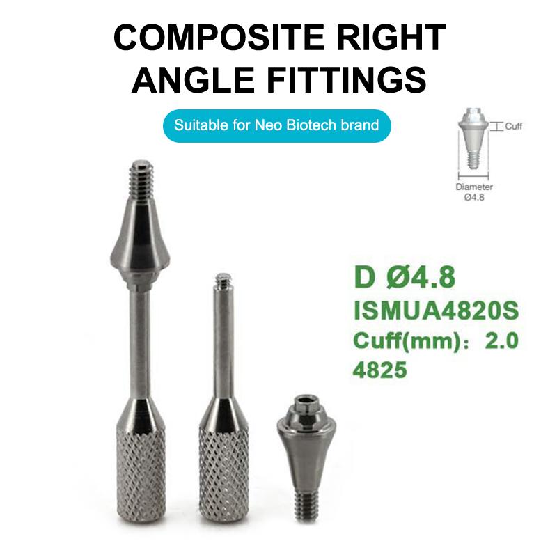 1Pcs Dental Multi Unit Prosthetic Screw Rustproof Titanium Straight Abutment for Neo Biotech Implant Treatment Use
