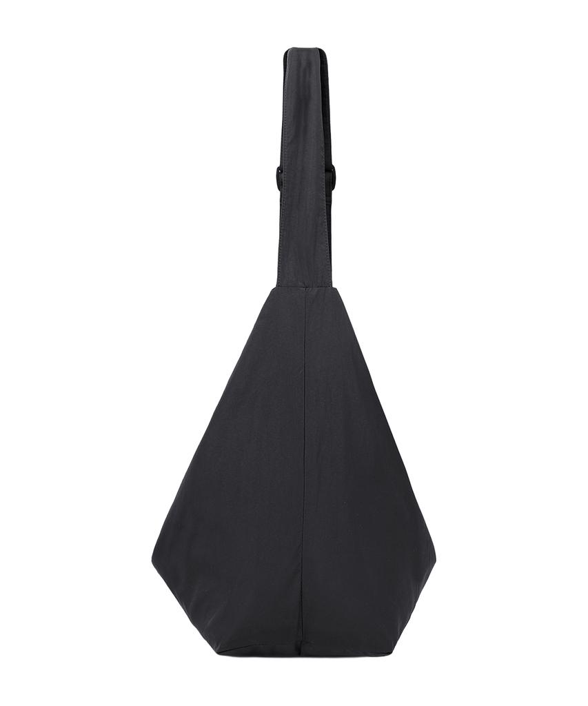 Tooamo Wide Strap Big Crossbody Bag Black [Unisex]