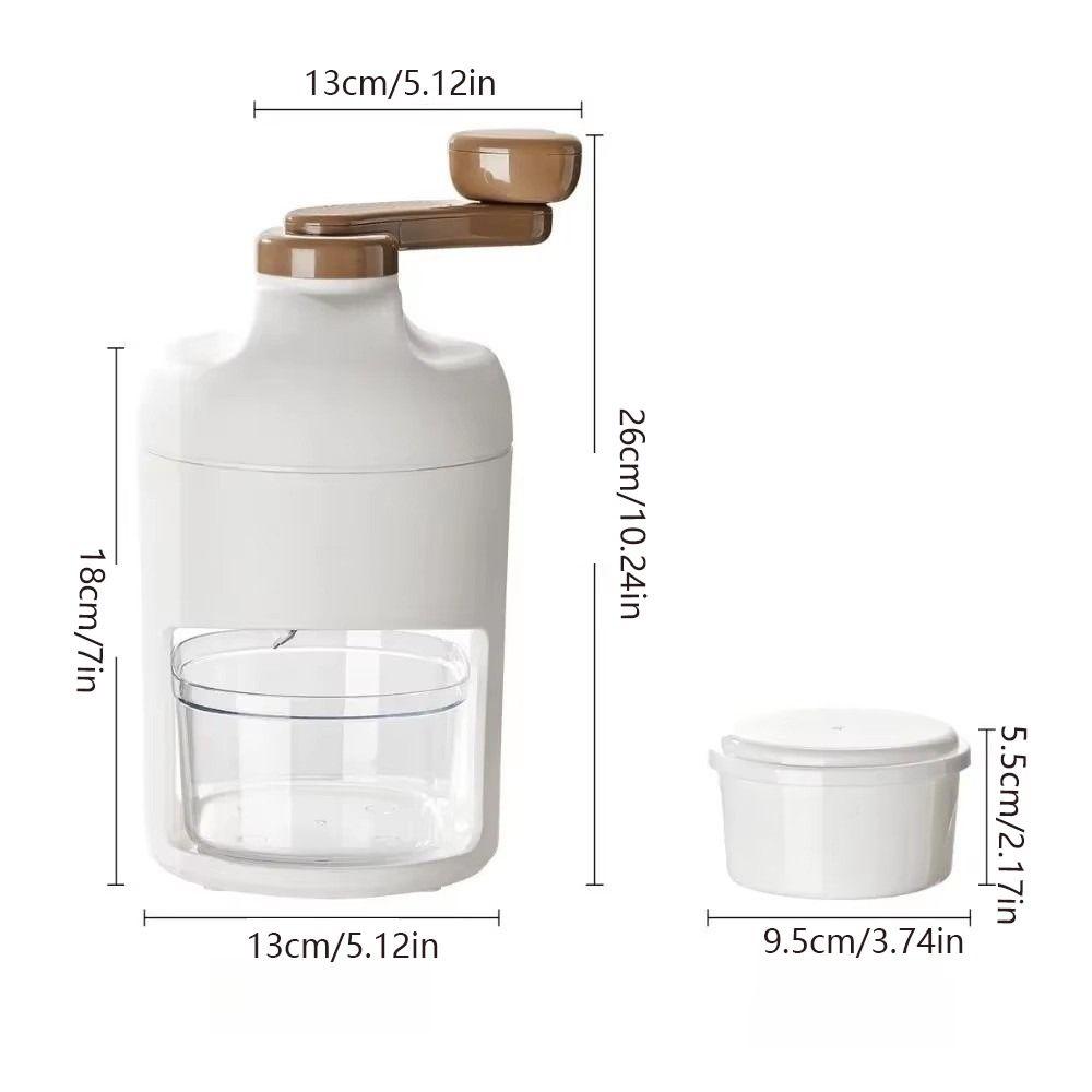 Small Manual Ice Crusher Multifunction Snow Cone Machine Kitchen Gadgets Shaved Ice Machine Home