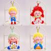 Creative Happy Plush Keychain With Polyester Fiber For Gift And Decoration