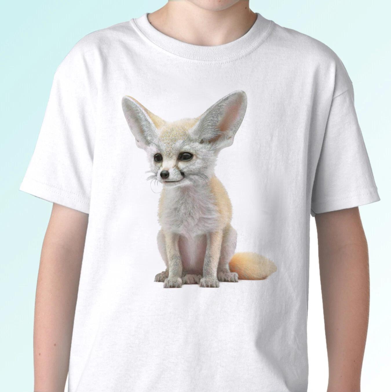 Fennec Fox kids boys T-Shirt tee top desert fox animal gift s s kids baby sizes 100