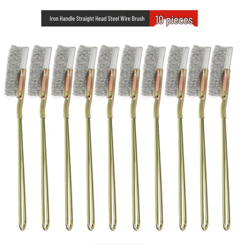 Muke Stainless Steel Wire Brush Set with Iron Handle