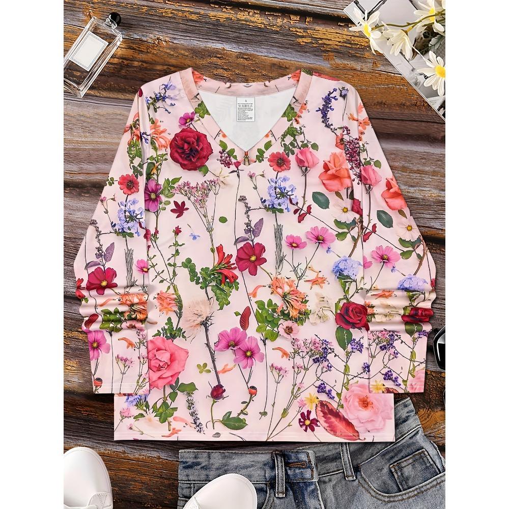 V-neck Long-sleeved T-shirt, Fashionable Casual Long-sleeved Sports Shirt, New Women's Long-sleeved Top