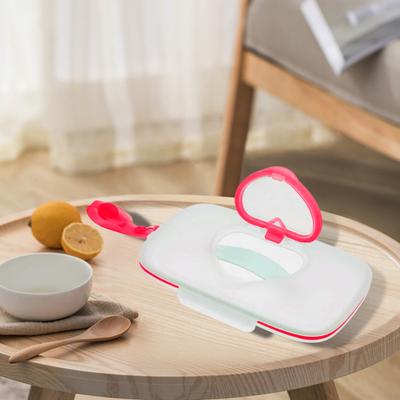 Scatola di immagazzinaggio per salviette umide Forniture da viaggio visibili trasparenti Custodia trasparente per fazzoletti per bambini all'aperto Stile semplice antipolvere