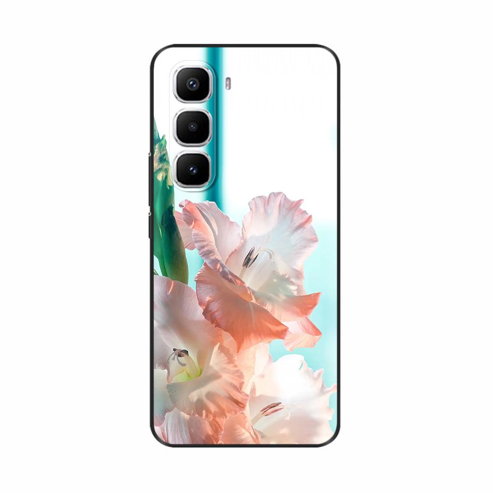 For Infinix Hot 60 Pro Plus Case Popular Love Heart Flower Soft TPU Silicone Back Cover For Infinix Hot 60i Hot60 Pro Phone Case
