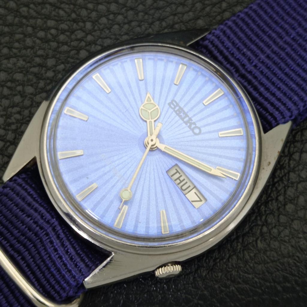 AUTOMATIC 6319A VINTAGE SEIKO JAPAN MENS SKY BLUE COLOR DIAL WATCH a701440-5 R206b-a701440