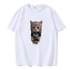 Herren und Damen Lustiges Katze 3D-Druck Freizeit-T-Shirt, Sommer Harajuku T-Shirts, Mädchen- und Jungenmode