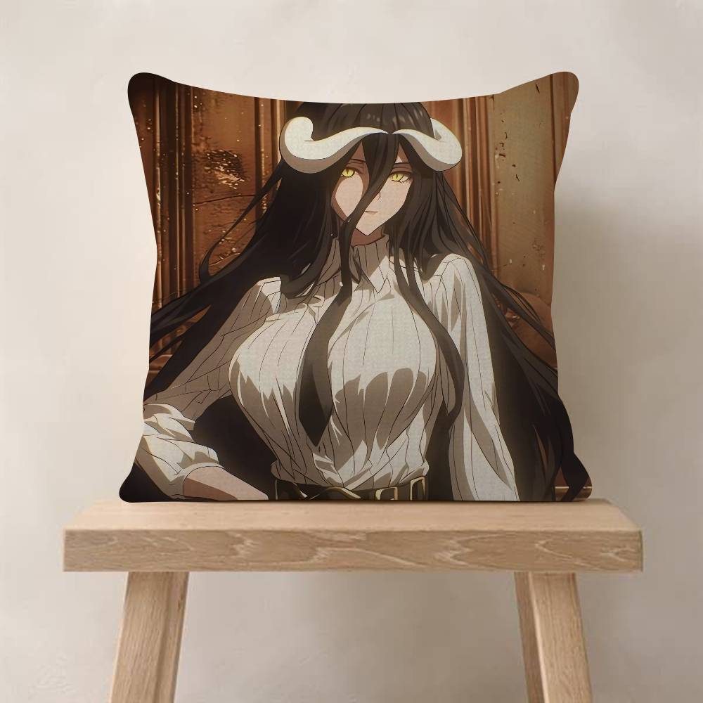 Anime A-Albedo Overlord Pillow Cover Sofa Cushion Cover Home Room Decoration Children Gift
