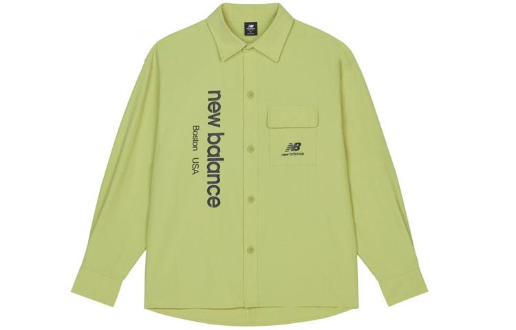 New Balance Shirts Men s Green Lapel Moderate Other AMJ13367-CGN XXL