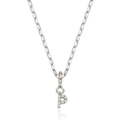 My Initial Silver Drop Necklace (P)_OTN222812QWW