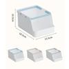 Plastic Kitchen Storage Rack Portable Large Capacity Desktop Storage Box Stackable Cosmetic Storage Container Stationary Holder