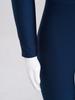 Kids Girls Sparkling Rhinestone Dance Unitard Long Sleeve Keyhole Back Design Gymnastics Figure Skating Costume