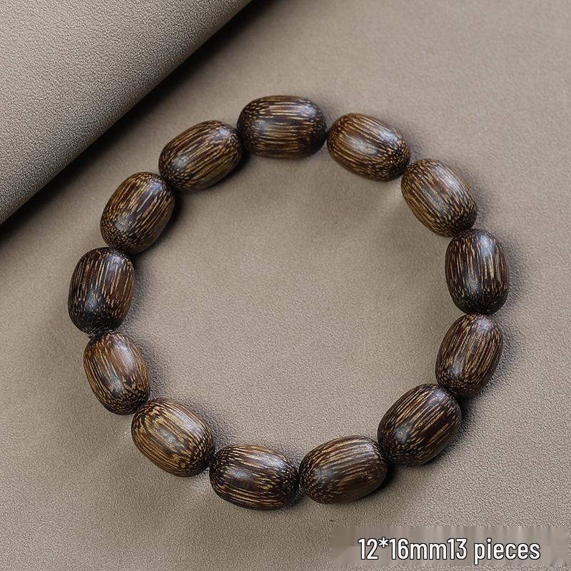 Vietnam Nha Trang Natural Agarwood Qinan Buddha Beads Bracelet for Men and Women