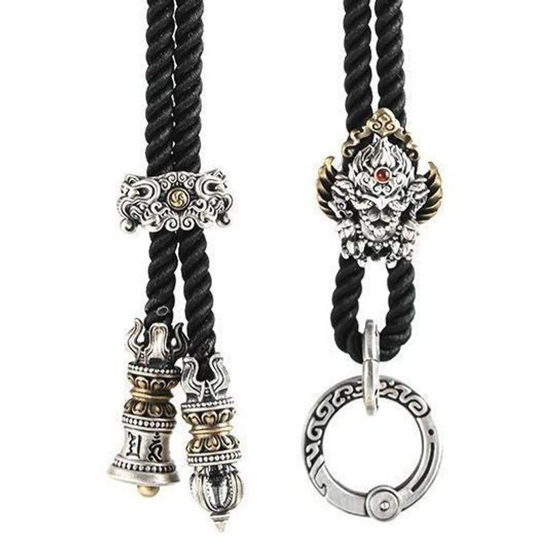 

Dapeng Bird Chain Chinese Style Original Jewelry String Clip Necklace Lanyard DIY Carrying Strap Accessories Braiding String 70cm Dapeng bird lanyard ink black]