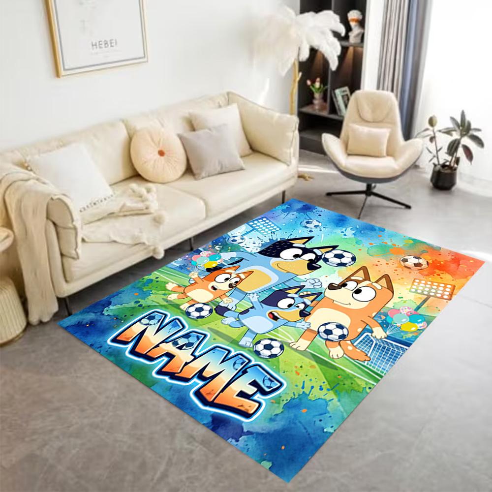 Soccer Fun Personalized Text Area Rug Suitable for Dining Room Hallway Bedrooms Outdoor Anti-slip Rug Office home decor