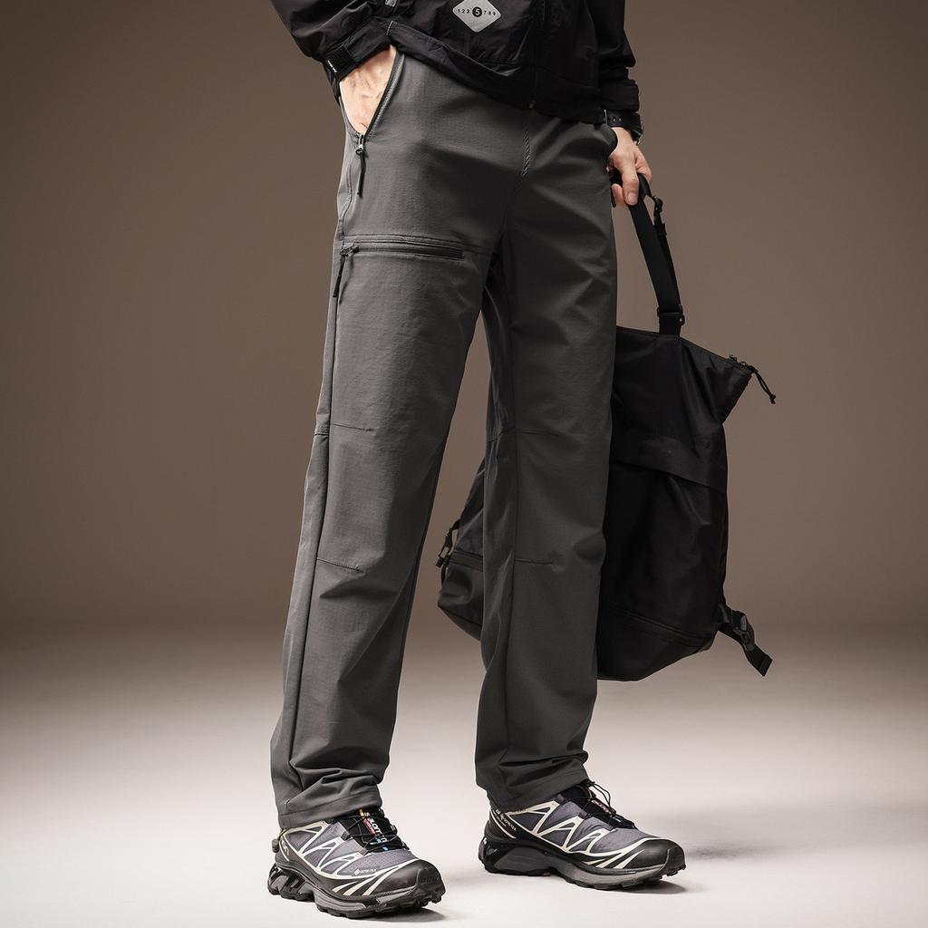 High-end outdoor American-style cycling casual pants for men, new autumn sports hiking workwear softshell pants for men