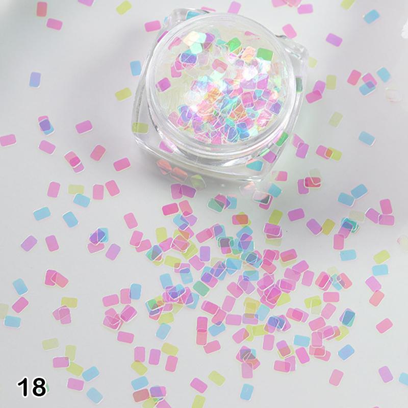 1Box Nail Art Super Glitter Sequins Holographic Northern Nail Art Sequins Lights Laser Flakes Sticker DIY Accessories Manicure