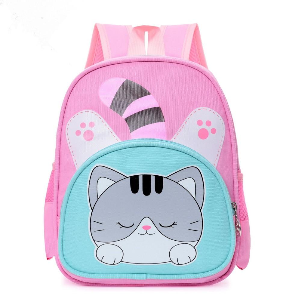 Backpack Kitten Tiger Animal Large Capacity Zipper Adjustable Shoulder Strap