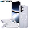 KEYSION Dutý kryt pro odvod tepla s MagSafe pro Xiaomi POCO X8 Pro Max Magnetické chlazení Skrytý stojánek Nárazuvzdorný kryt telefonu