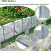 10/20 flower beds, courtyard decorations, plastic gardening fences, lawn edge fences, imitation stone effect edges, easy to assemble