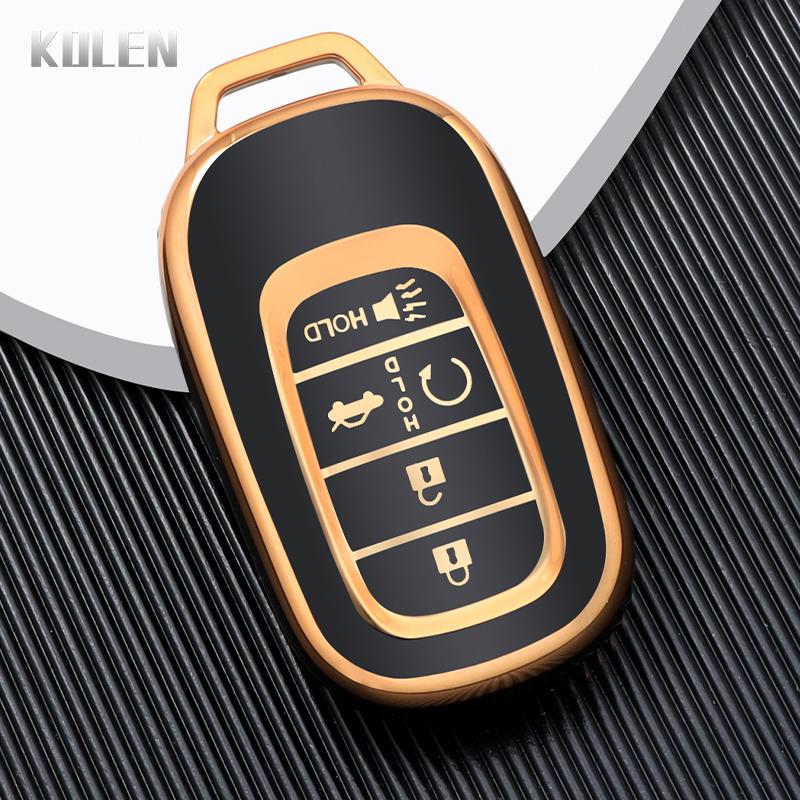 

Tpu Car Remote Key Case Cover Shell Fob For Honda Crv Civic Accord Cr-V 5 Button Keyless Holder Shell Protector Accessories