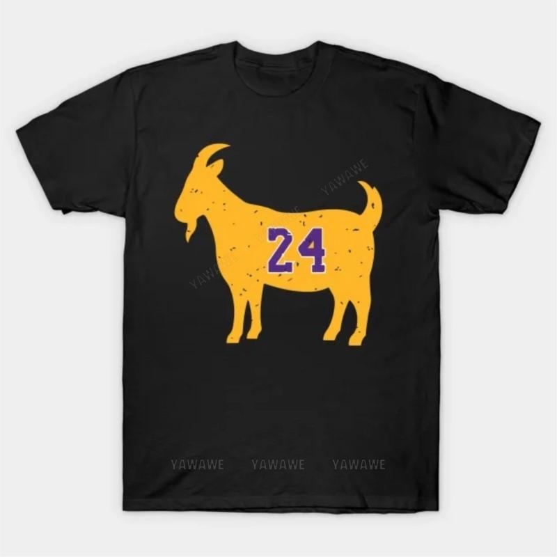 

New fashion brand teeshirt cotton tshirt Goat 24 T Shirt male Oversized Classic short sleeve black top unisex casual teeshirt S