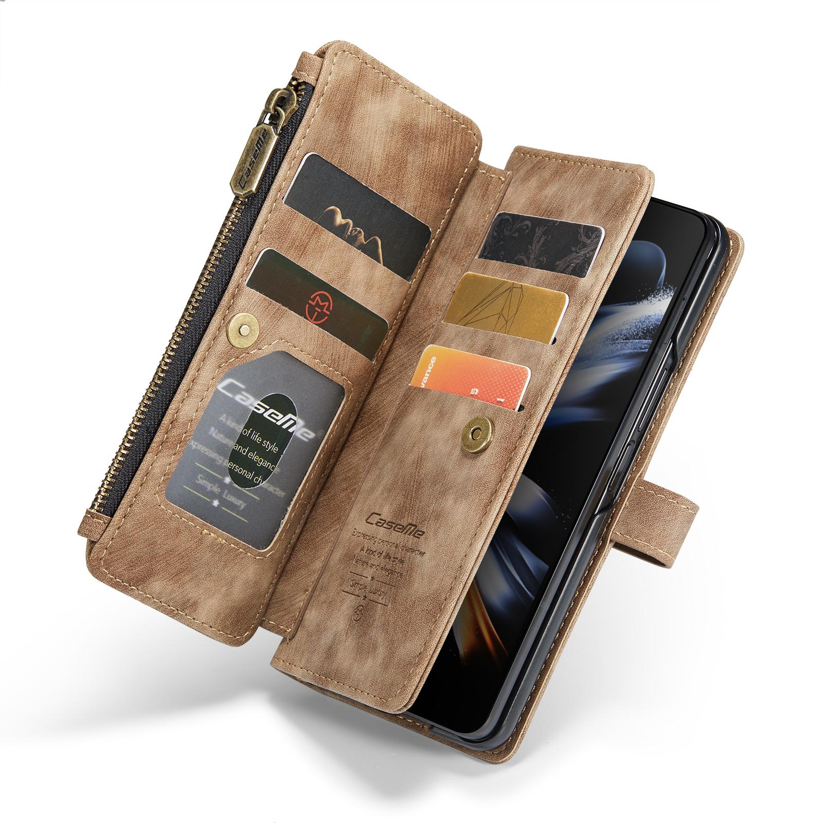 

Противоударный кожаный чехол-сумка для мобильного телефона для Samsung Galaxy Z Fold 4 5G Fold4 Fold3 Fold 3 Zfold4 матовый чехол-кошелек с отделением для карт for Samsung Z Fold 3