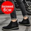 Nuove Scarpe Elevatrici da Uomo Chelsea Boots 6CM Aumento Interno Invisibile Scarpe per Aumentare l'Altezza da Uomo Scarpe Piattaforma in Pelle Stivali da Uomo
