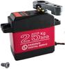 DS3225 25KG Servo motor s vysokým točivým momentem | Celokovové převody pro odolnost | Ideální pro robotiku a RC auta | Červeno-černý | Plastové pouzdro