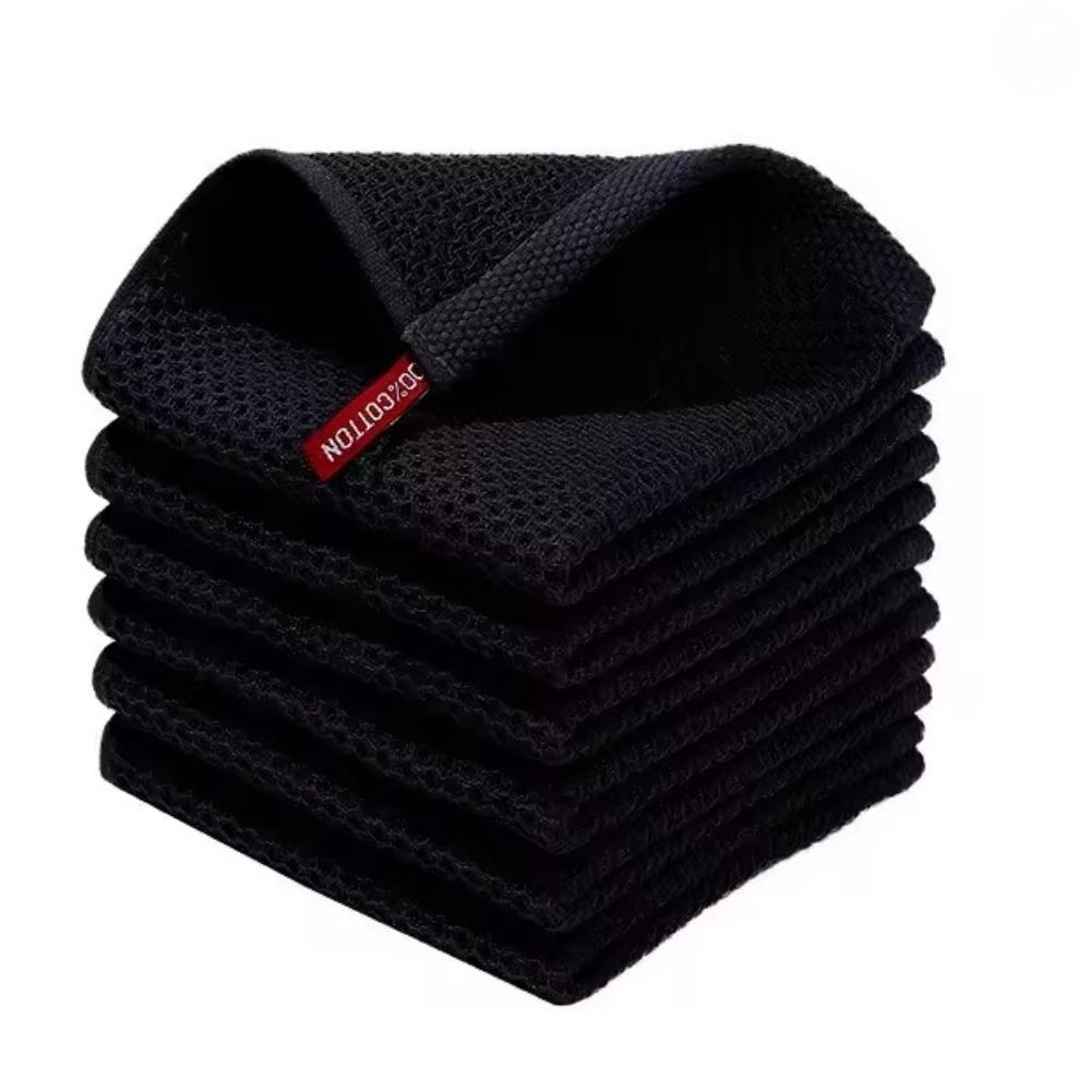 Cotton Towel Soft Absorbent Dishcloth Kitchen Dish Rags Honeycomb Breathable Face Wash Towel Household Cleaning Cloth Wash Cloth