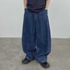 BJ Men's Retro Washed Wide-Leg Jeans: Spring/Summer Loose-Fit Korean Style Casual Pants