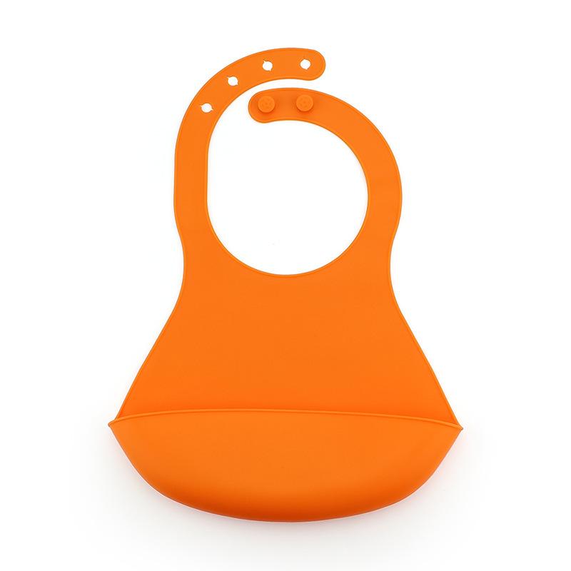 Silikon Lätzchen Baby Reistasche Wasserdichtes Lätzchen Baby Bedrucktes Tier Einfarbiges Lätzchen Baby Reistasche