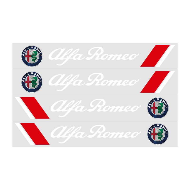Car Door Handle Decoration Stickers Wiper Decal Auto Accessories for Alfa Romeo Giulia Stelvio 159 147 156 Giulietta Duetto GT