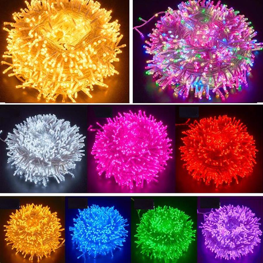 100M 4000 LED Outdoor Christmas String Lights Wedding Party Fairy Light String Waterproof Garden Tree Hanging Garland Light