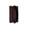 COACH Georgie Leather Saddle Bag, Shoulder Bag, Crossbody Bag Small Women's Black & Red Brown C3593-IMRL7