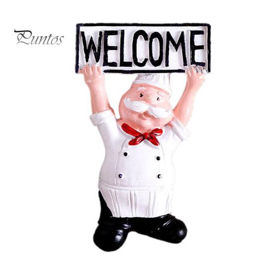 Decorative Note Holders 3D Cartoon Chef Refrigerator Magnet, Resin Baker Fridge Magnets Memo Notes Photo Holder for Home Decor Magnet