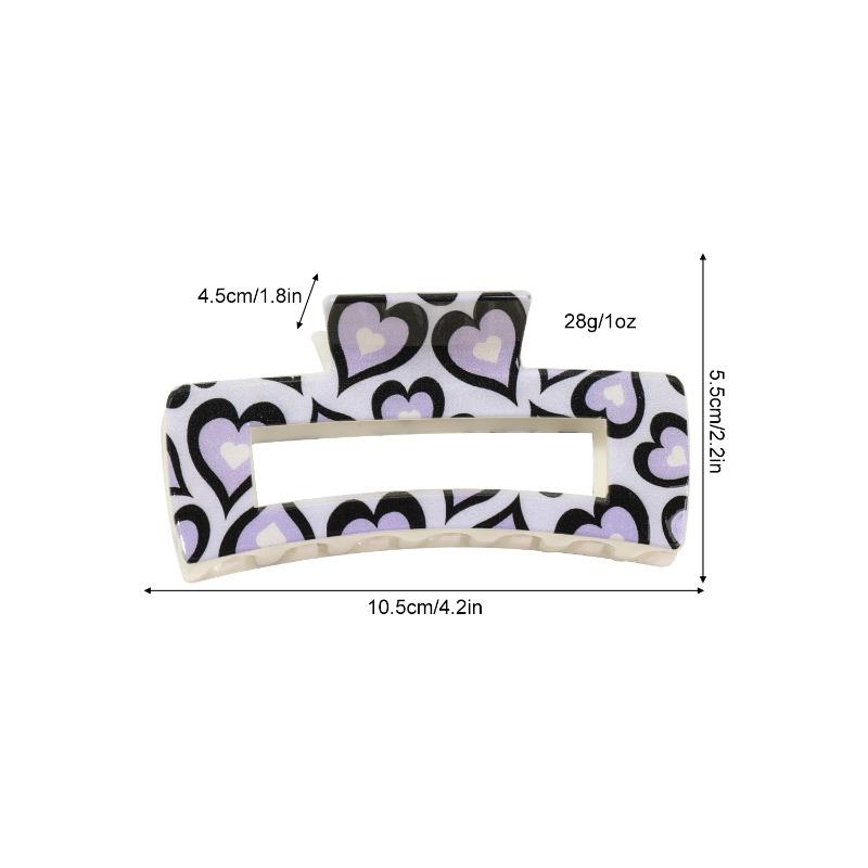 Uv-printed Square Gripper Sweet Fruit Print UpdoShark ClipHair Clip Hair Accessory