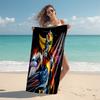 1pc UFO Robot Grendizer5 Beach Towel, Comfortable and Thick, and Swimming/Bath/Picnic/Camping Towel, Suitable for Seaside Beaches